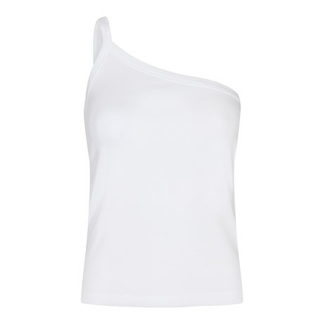 co´couture Sheera One Shoulder Top White